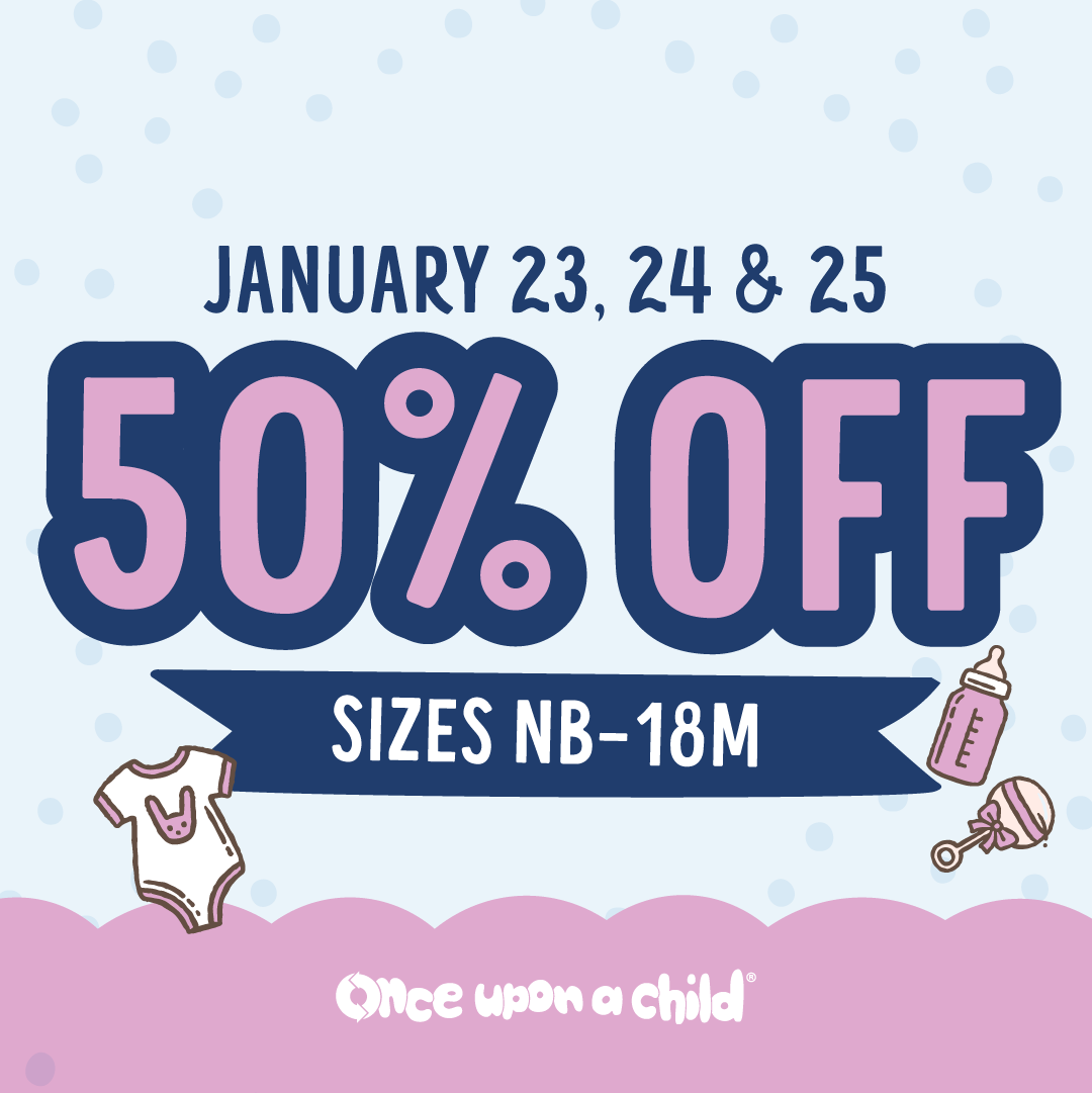 50% Off Newborn–18M Apparel and Sleepwear